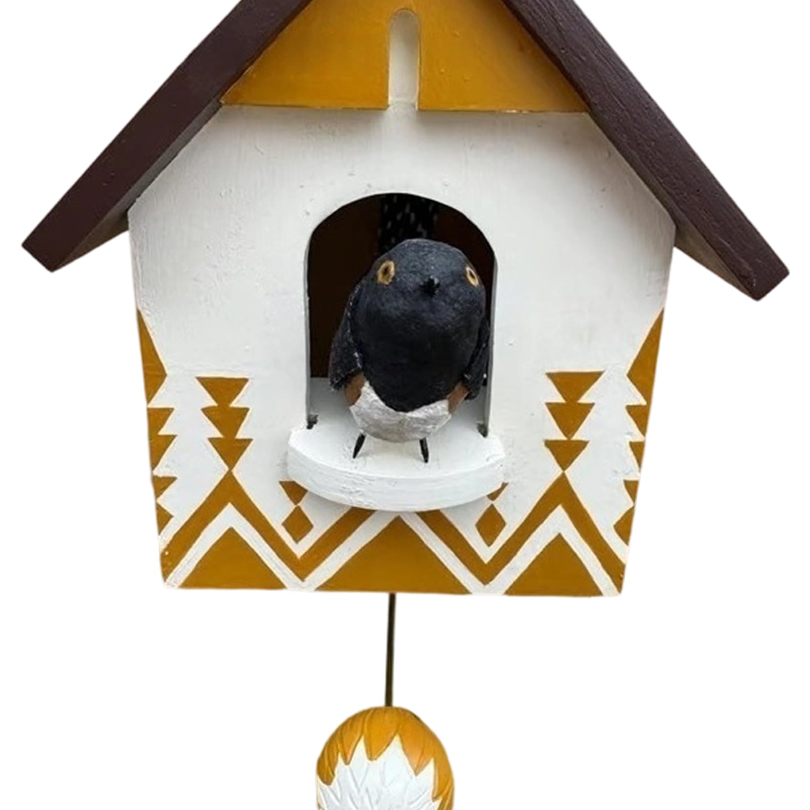 Zxfdsfdbnm Kinetics Birdhouse Wall Art Decors with Rotating and Swaying Bird Creating Moving Shadows for Magically Room Ambiances Decors Garden Art