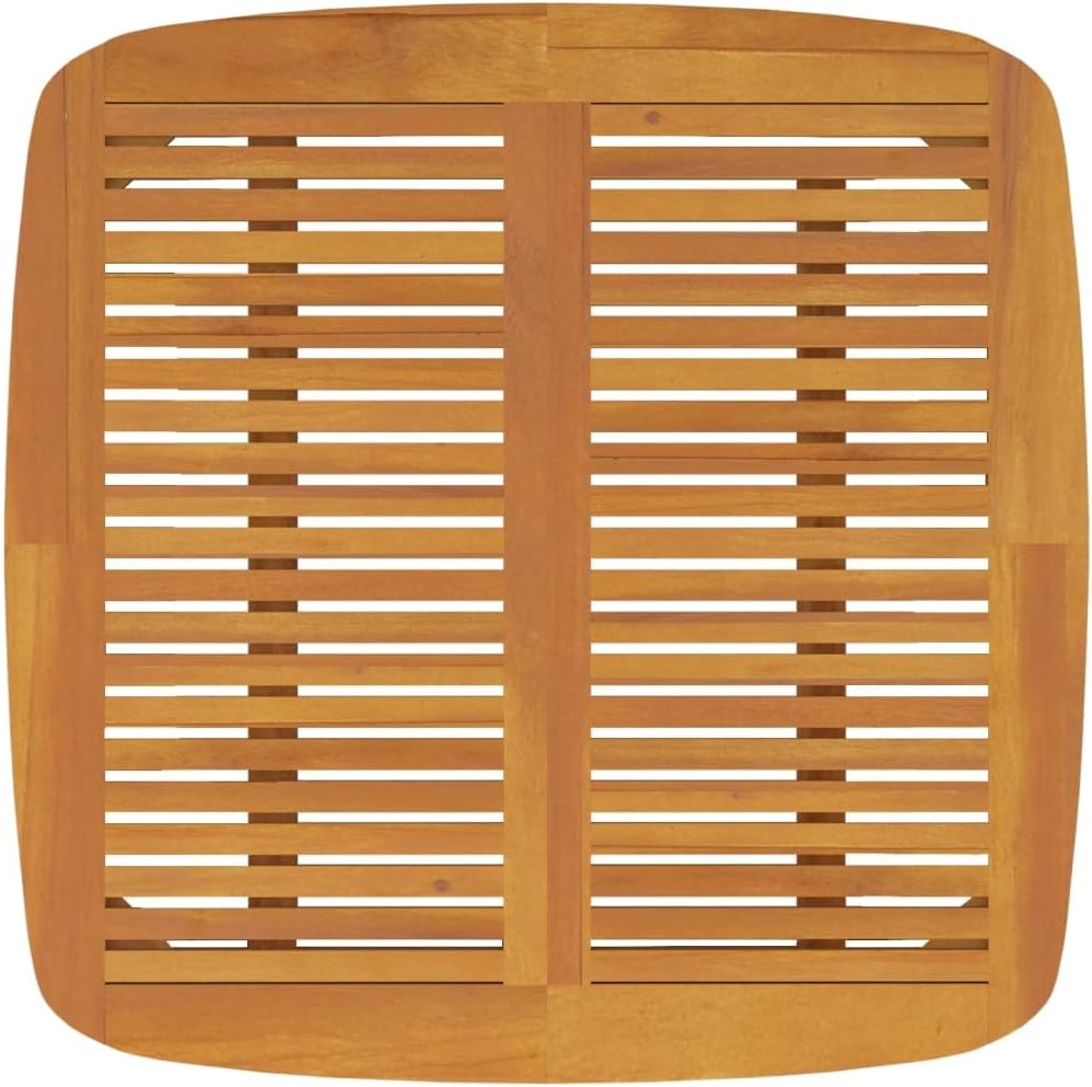 vidaXL Solid Acacia Wood with an Oil Finish Garden Dining Set in Natural/Brown