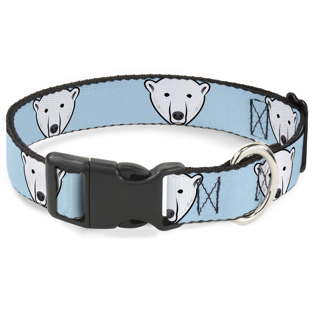 Collier ours polaire bleu pour les balades d'hiver de votre chien