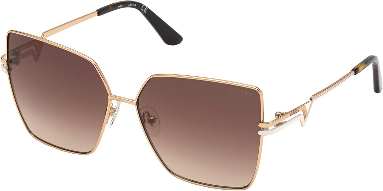 GUESS GU7733 ROSE GOLD/BROWN SHADED 61/14/140 women Sunglasses