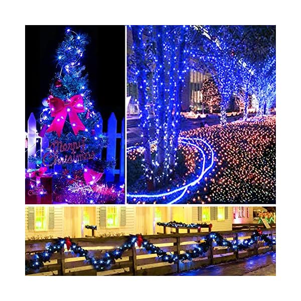 Twinkle star 2 set christmas fairy lights battery operated, 33ft 100 led string lights remote control timer twinkle string lights 8 modes firefly lights for garden party indoor decor - image 3