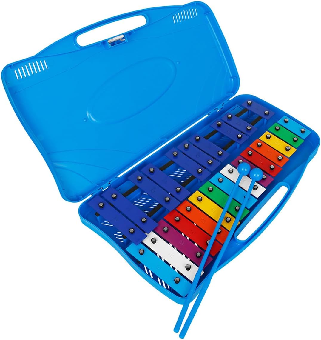 25 Note Xylophone Colourful Rainbow Key Soprano Chromatic Glockenspiel