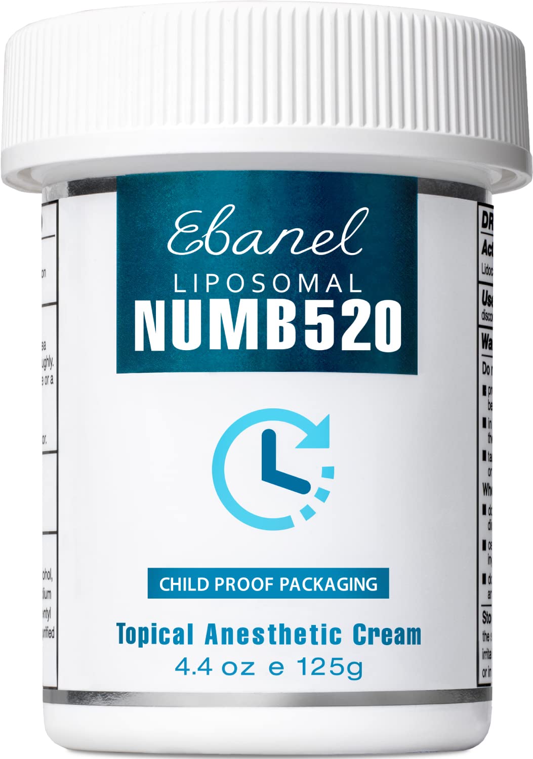 Ebanel 5 Lidocaine Topical Numbing Cream for Painkilling, 4.38oz Max