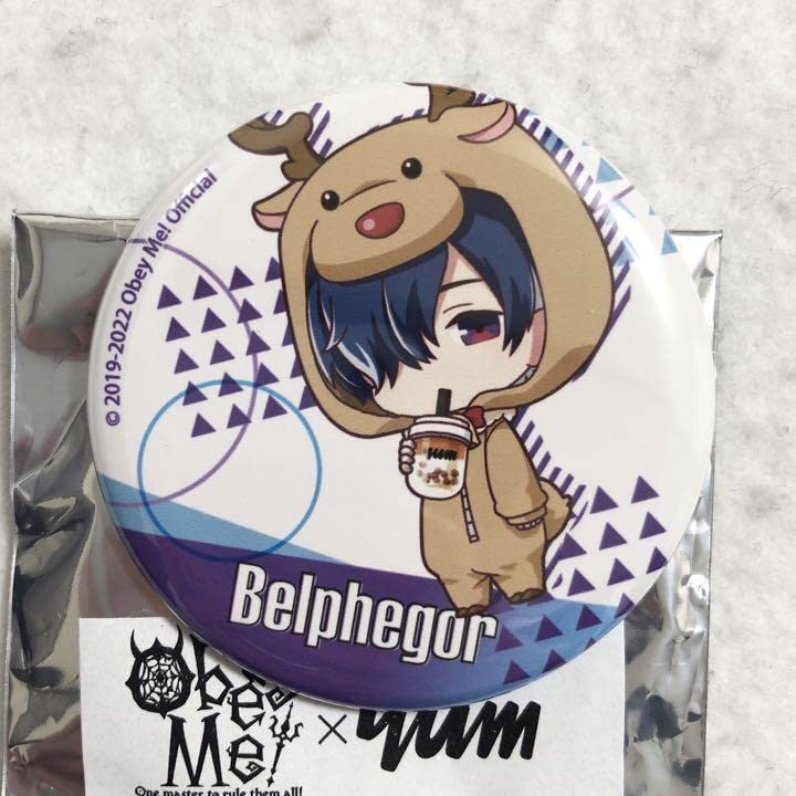 Obey me ベルフェゴール　缶バッジ 缶バッジ75mm-ベルフェゴール_CD_Dreamscape-Obey Me!
