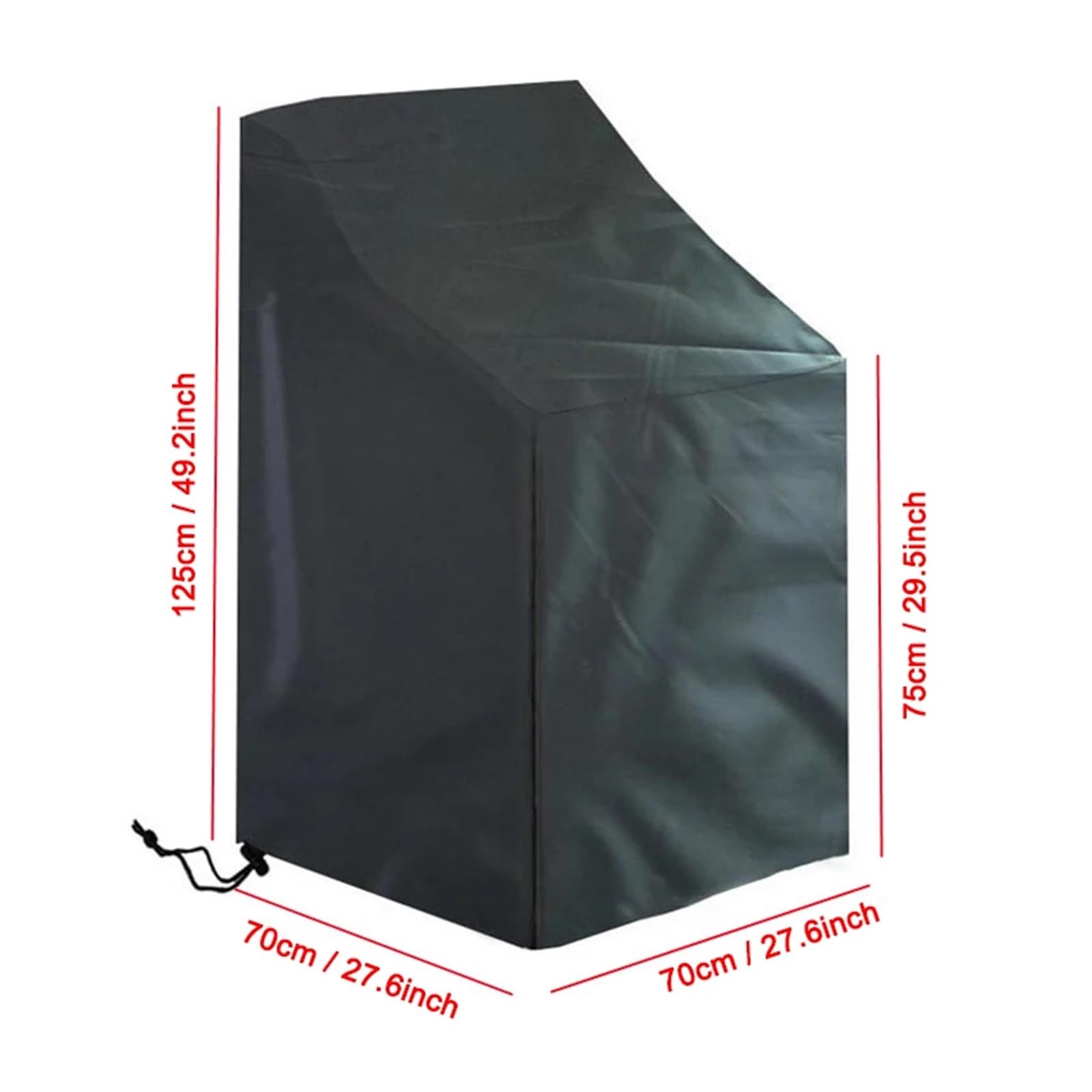 Coperture per mobili da esterno, Copertura antipioggia for mobili da esterno, for patio, giardino, sedie, divani, impilate(70x70x125 75cm)