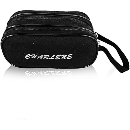 Charlene Travel Pouch Bag - Black Waterproof