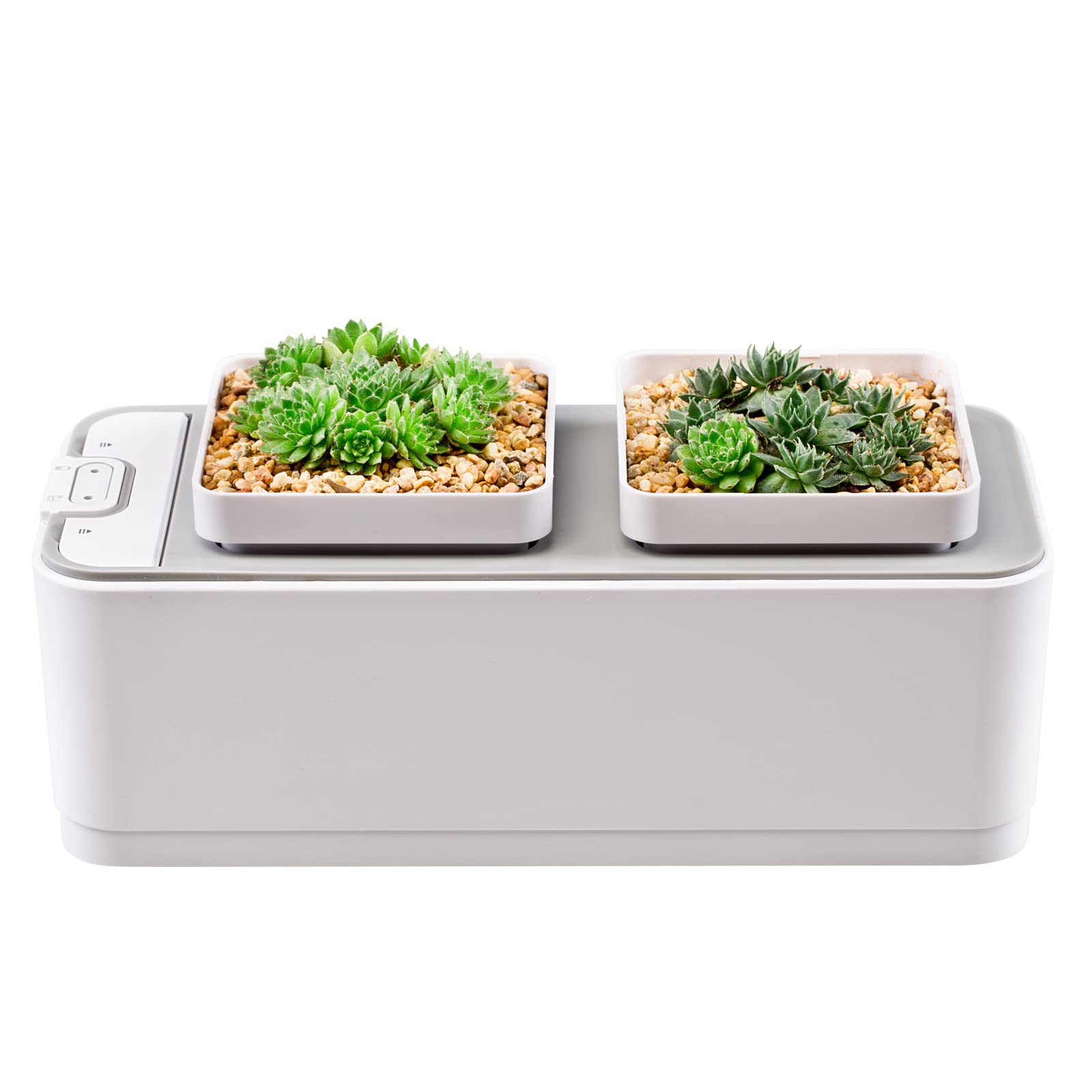 Hydroponics Growing System Indoor Soil- Desk Planter with Water Shortage Reminder Automatic Watering Hydroponic Kit for Herbs Vegetables Flowers Gardening in Home Office