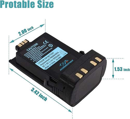 Miniatura 3 de Accessoryway Reemplazo PMNN4485A 7.4V 2650mAh Batería de iones de litio Motorola APX6000 APX8000 APX7000 SRX2200N batería de radio PMNN4486A