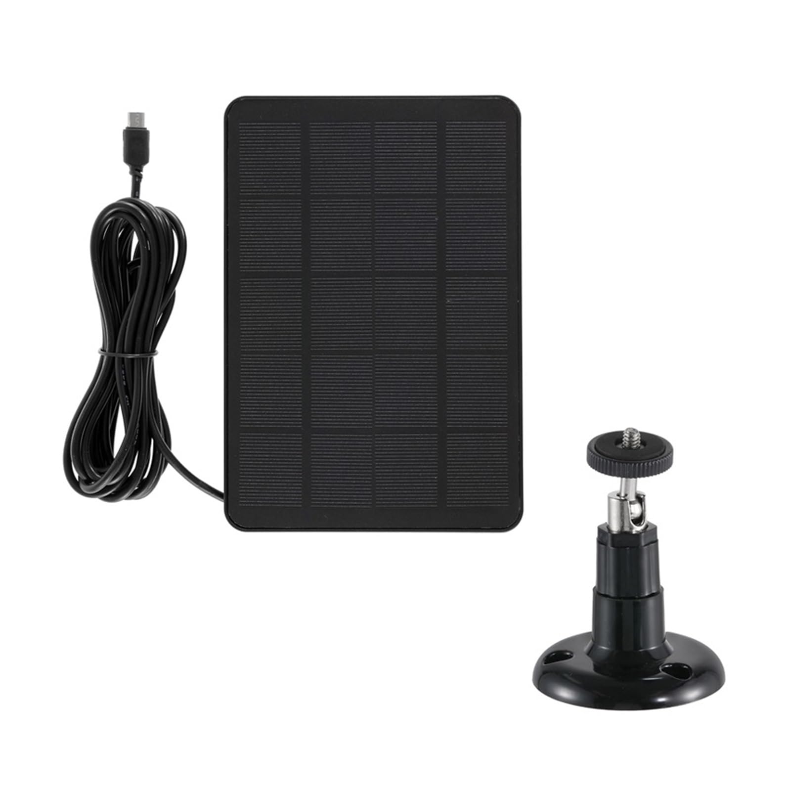 Panel słoneczny 10W ładowarka do ogniw słonecznych 5V Outdoor Hiking wodoodporny panel ładowania energii słonecznej rozszerzenie dzwonka do aparatu do domu(Black)
