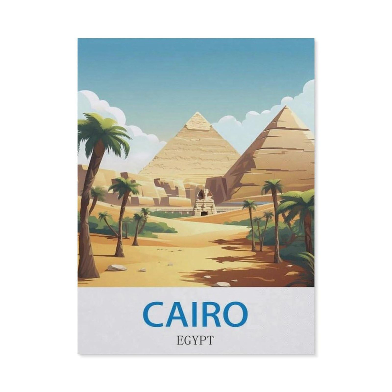 BEAYODKP DIY 5D Diamond Painting，Cairo Egypt（50 x 60 cm）