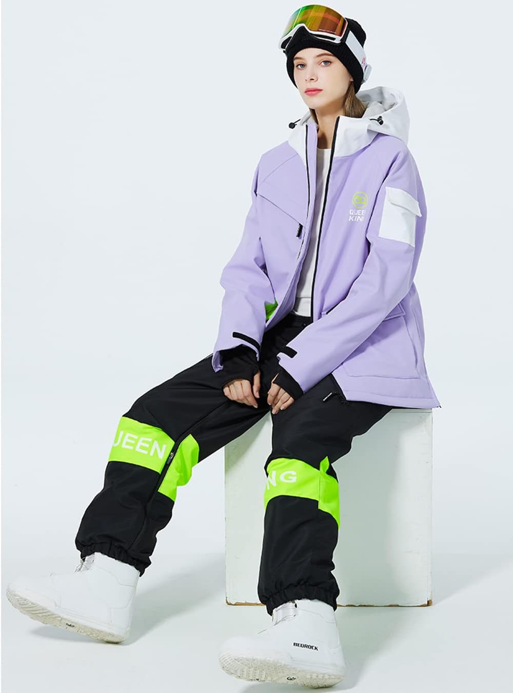 HOTIAN] スノーボード ウェア メンズ レディース 上下セット スキー