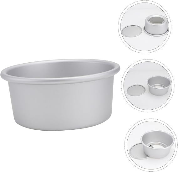 2pcs Anodized Aluminum Cake Pan Mould Round Cake Pan Aluminum Baking Easy Release Clean