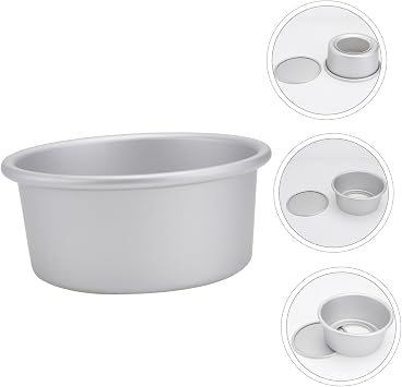 2pcs Anodized Aluminum Cake Pan Mould Round Cake Pan Aluminum Baking Easy Release Clean