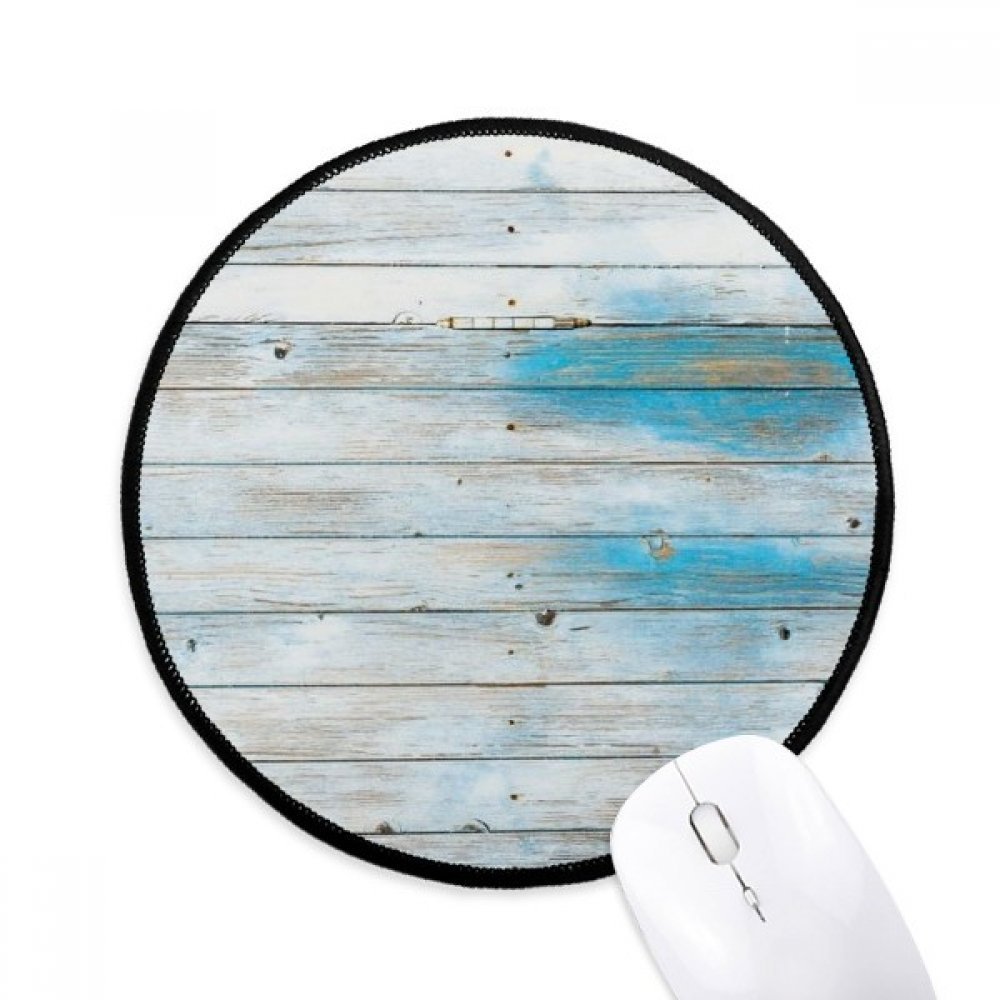 DIYthinker Wood Mordern Bright Stripes Illustration Pattern Round Non-Slip Mousepads Black Titched Edges Game Office Gift