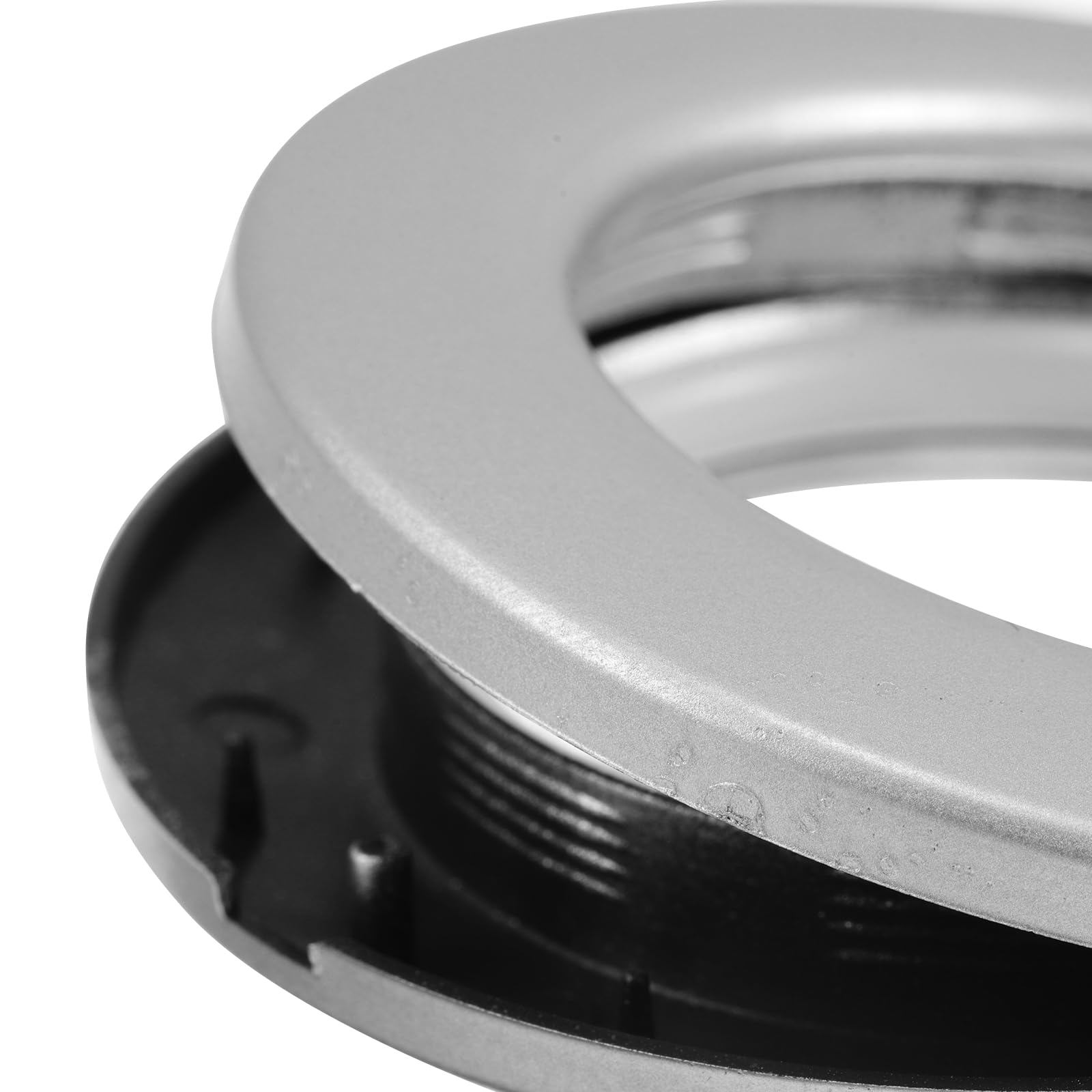 Set di Anelli per Tende in Plastica Argento con Punzonatrice Rotante, Anelli Rotondi Silenziosi per Tende da Bagno e Studio, Compatibilità Versatile