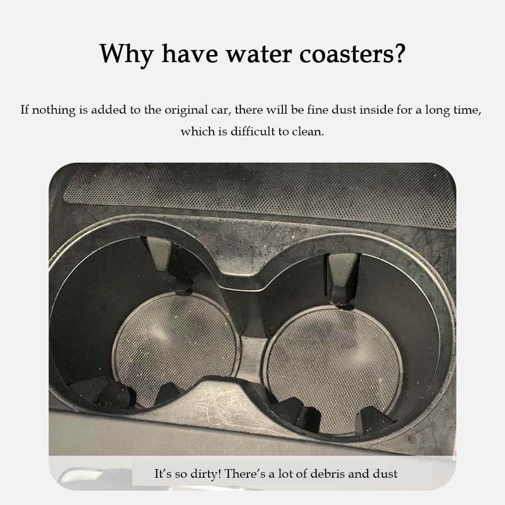 2 Sottobicchieri Auto Per Volvo - Antiscivolo, Impermeabili, Per Modelli S60, XC90, Ecc. - Foto 11