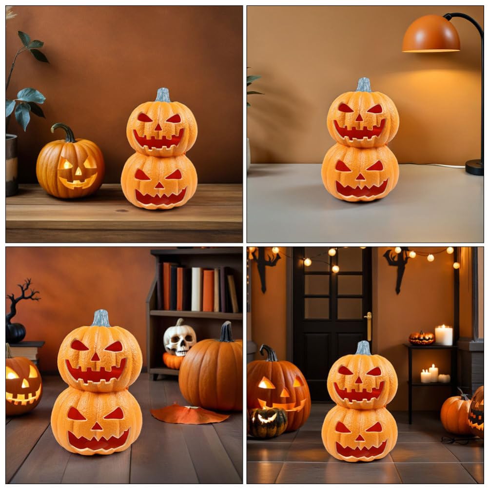 Amazon.co.jp: Amosfun ハロウィン 飾り かぼちゃ ライト ランタン