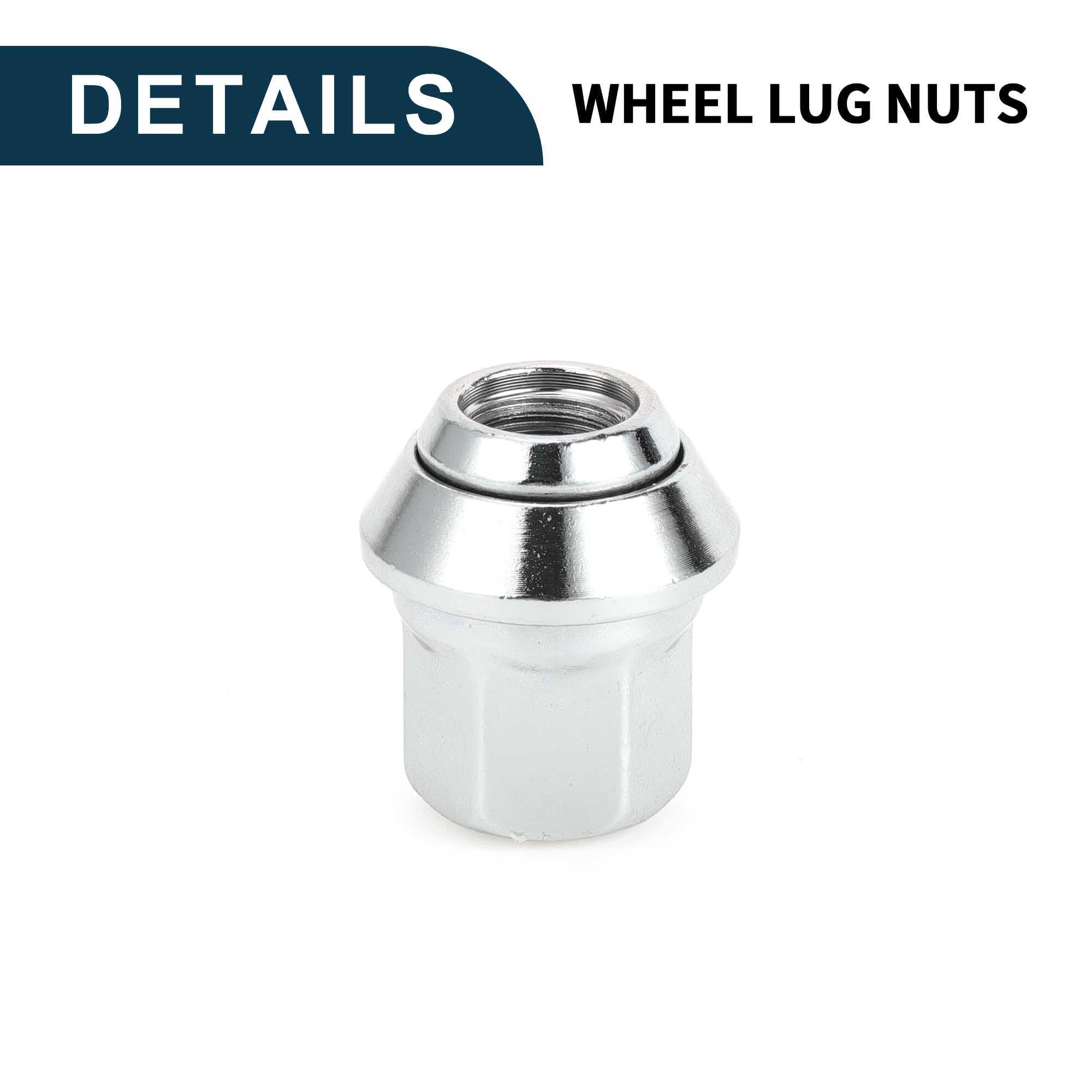 Dadi per Ruote M12x1.5mm per Ford Focus 30mm Robusti | Dadi per Ruote Tono Argento 20 Pezzi
