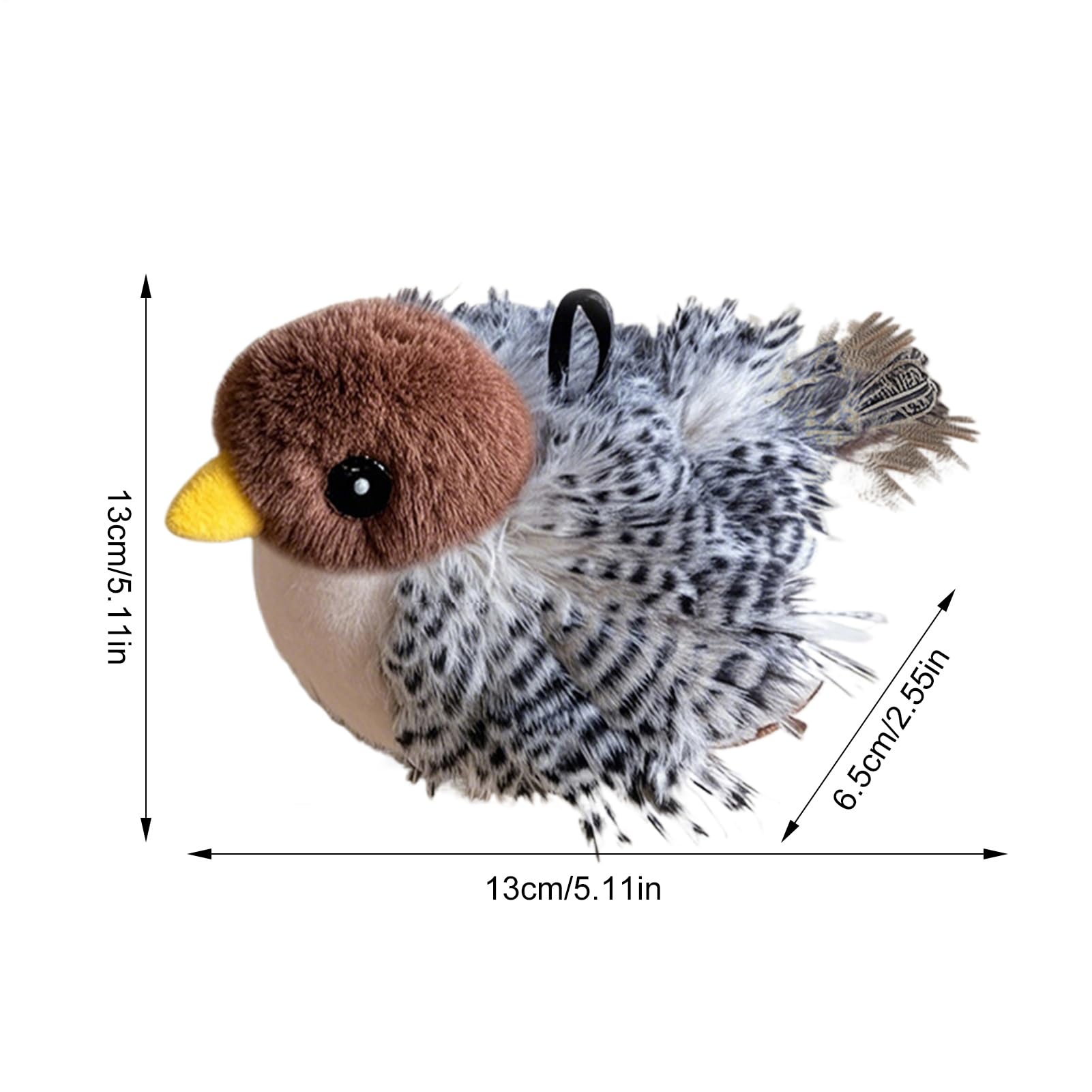 Amazon.co.jp: パタパタ鳥猫おもちゃ、自動羽ばたき 鳥の動き13x13x6