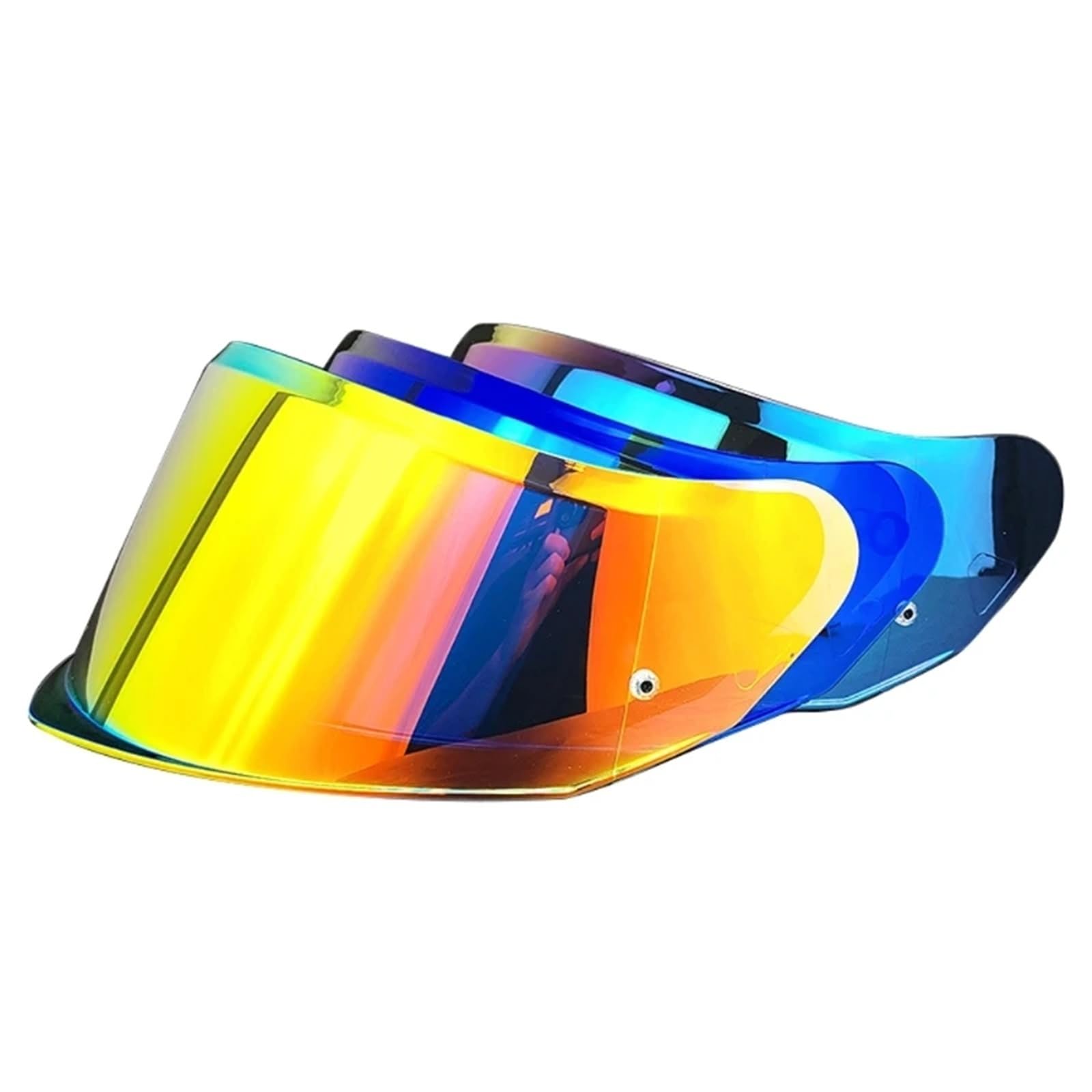 Visera Casco Moto Cascos de motocicleta con pantalla facial y cambio rápido, adecuados for uso diurno transmisión luz(Color 8)