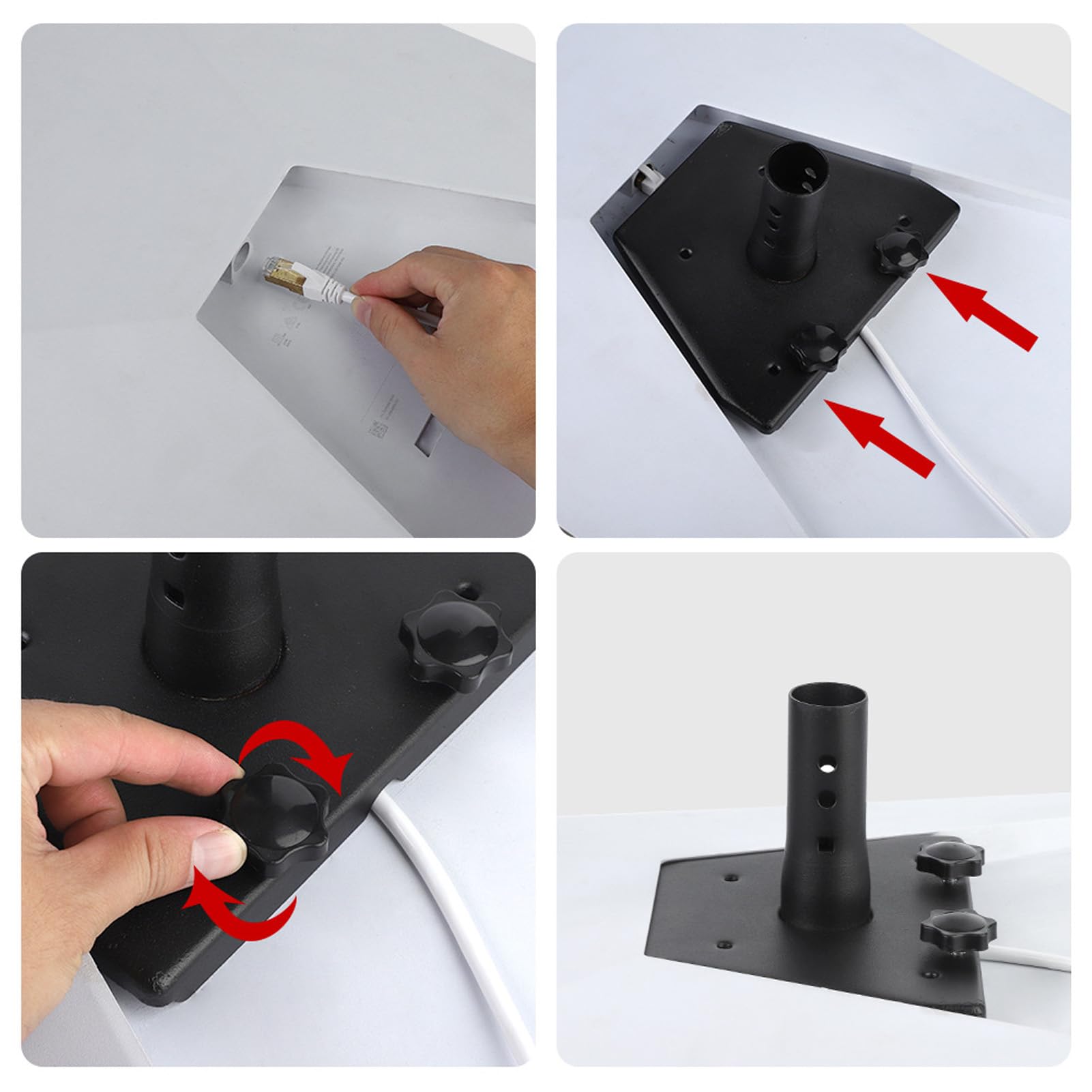 KUIDAMOS Kit de Montage Réglable pour Récepteur Satellite Gen 3 Solution