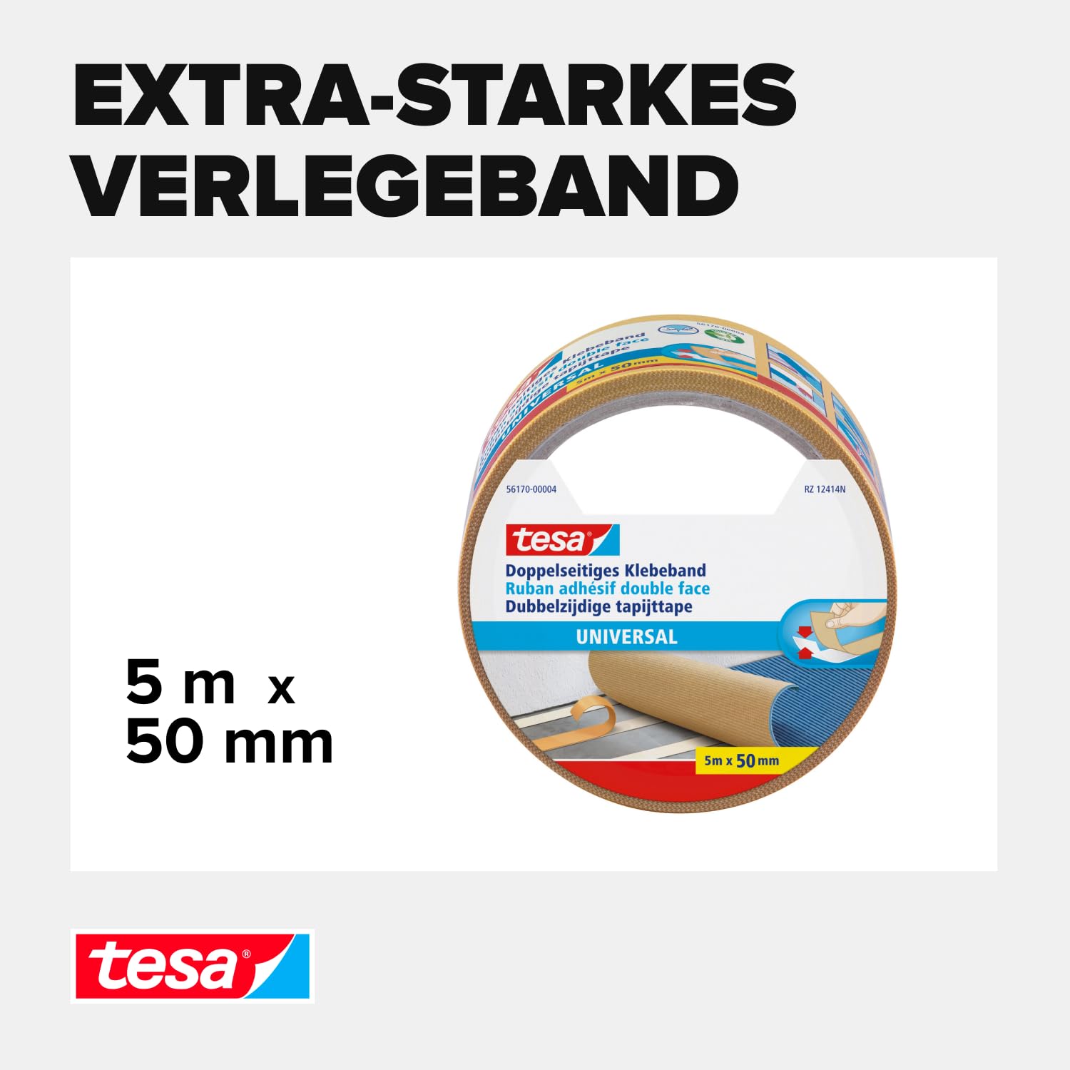 Doppelseitiges Klebeband ohne Nägel oder Schrauben, 2 m x 15 mm Doppelseitiges Klebeband ohne Nägel oder Schrauben, 2 m x 15 mm