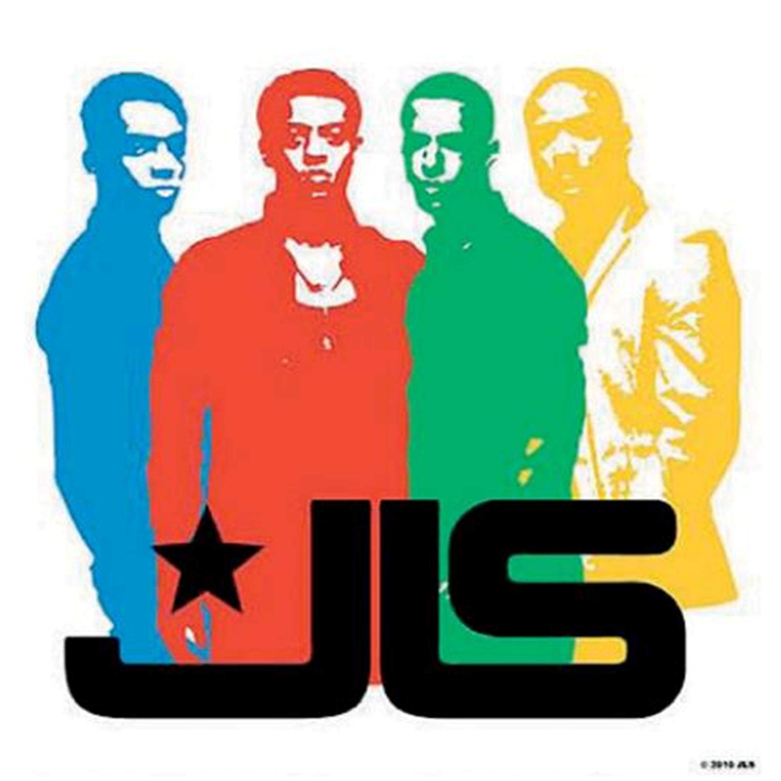 JLS Coloured Band Silhouette Individual Coaster