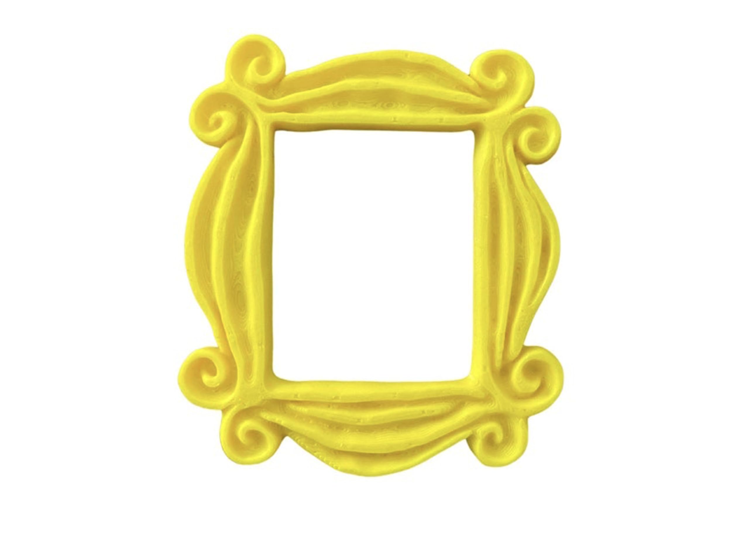 Akruti's Friends peep Hole instax Mini Frame and Fridge Magnet in Yellow 8.5 X 10 cm Made of Environment Friendly PLA Material , Plastic,Tabletop