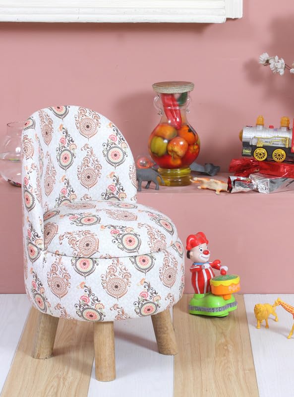 Image of Ottoman Kids pouffe Small Stool for Baby Chair Study Table Stool for Kids Room Baby Sofa Stepstool Children Cartoon Wooden Chair, 14x26 Inch, More Pankh