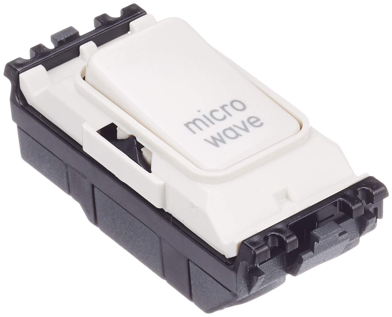 B&Q -  K4896Mwwhi Grid Plus Grid Switch 20 Amp Double Pole (White) Marked Microwave