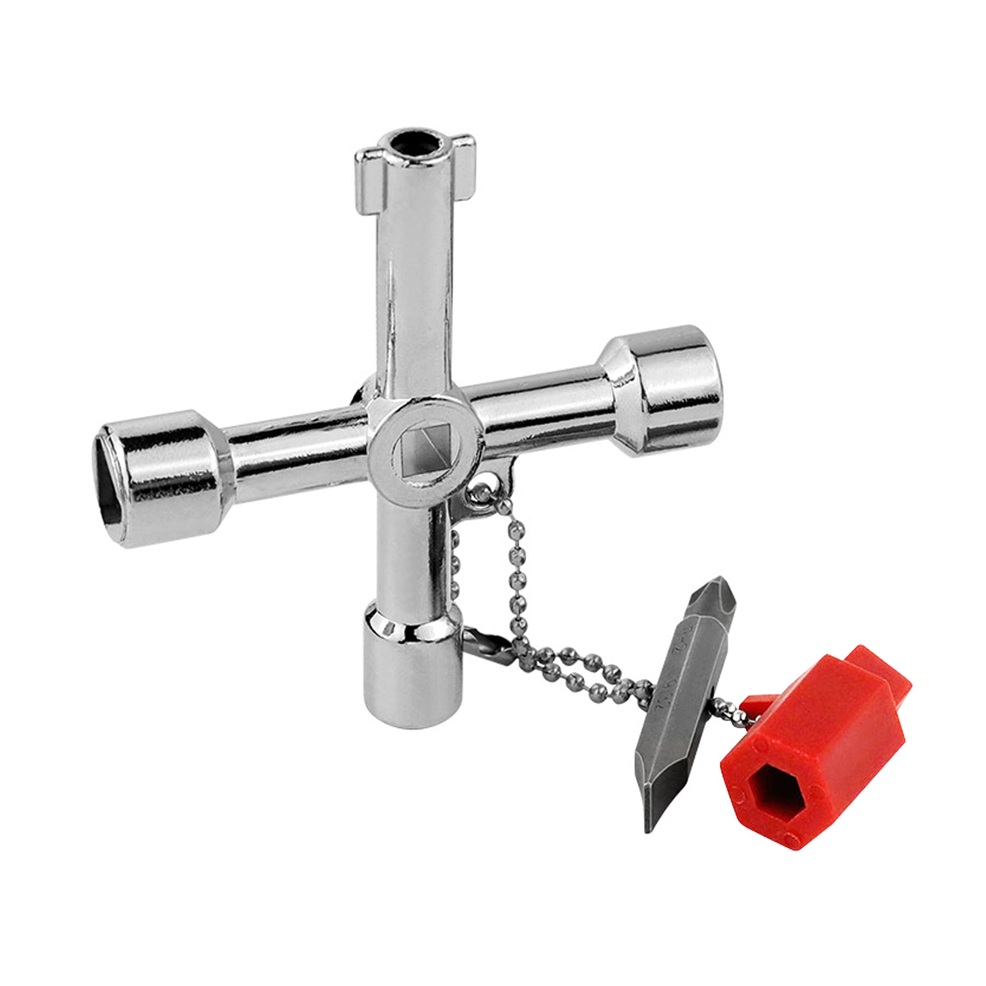Foyscr 7-in-1 Multifunction Meter Box Key, Gas Meter Box Key,Electric Meter Key, Water Meter Box Key, Cabinet Opening Key, Utility Key Zinc Alloy