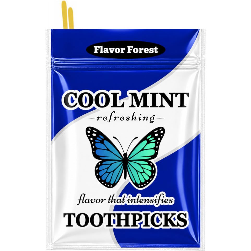 Mint Flavored Toothpicks (Flat Shape) 100ct