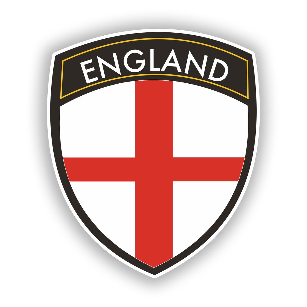 Destinationvinyl Multi 2 X 15Cm/150Mm England Flag Design Vinyl Stickers Travel Luggage #10651