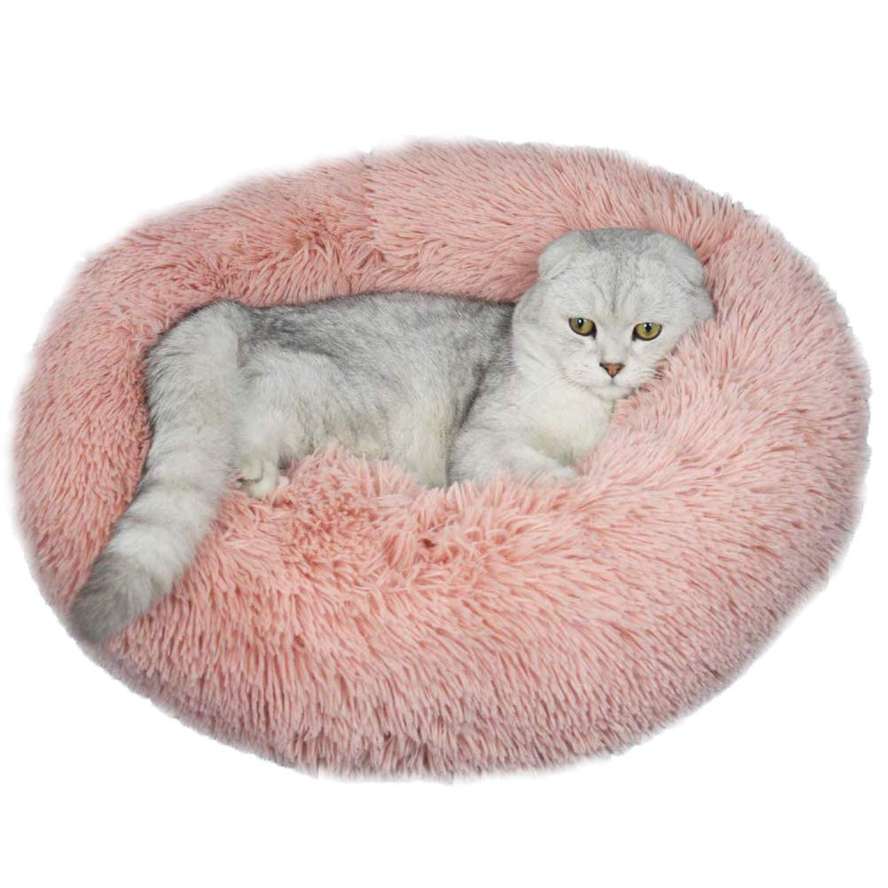 Yuly Extra Großes Hundebett Rund – Flauschiges Donut-Bett Für Große Hunde Bis 25+ Kg, Waschbar