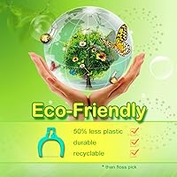 Vista 9 de T.Smile NoFuss Dental Flosser Refill Heads, Extra Strength Floss for Comfortable Clean, Fluoride Free