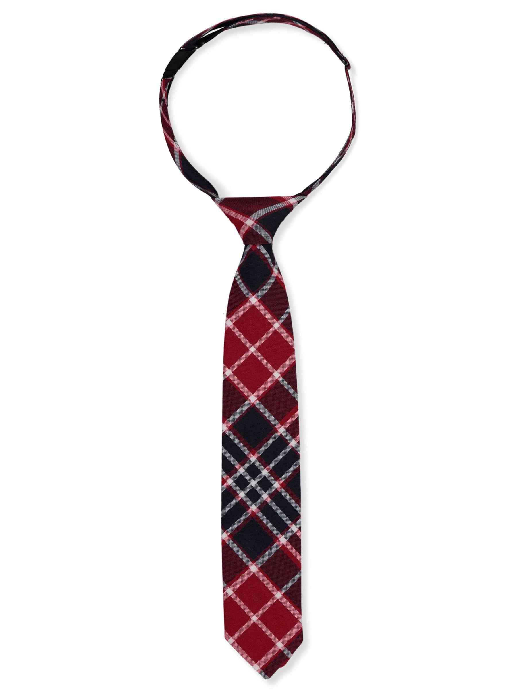 Cookie's Kids Cookies Boys' Banded Tie - red/navy/white *plaid #570*, 14