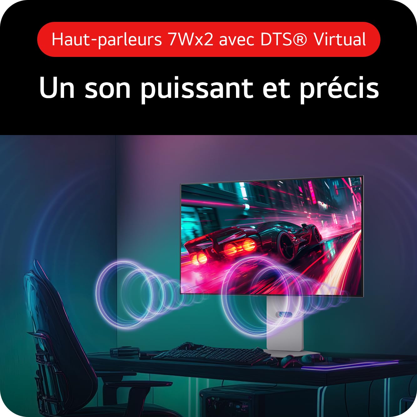 LG Ultragear™ OLED 32GS95UV-W Ecran PC Gaming 32" - Dalle OLED résolution 4K (3840x2160), 0.03 ms GtG 240Hz, DisplayHDR™ TrueBlack 400, DCI-P3 98.5% (CIE1976), AMD FreeSync Premium Pro, NVIDIA G-Sync