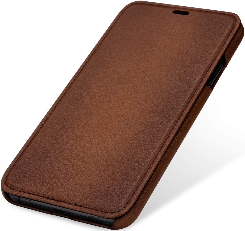 アンティーク ブラウンレザーケース Amazon.co.jp: StilGut 本革 手帳型 iPhone11 Pro Max ケース