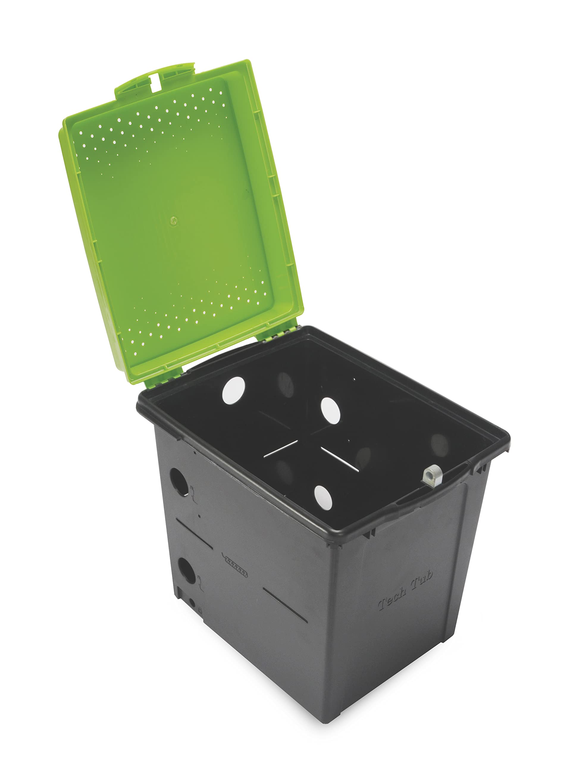 Copernicus Original Tech Tub Base Model, Compact Lockable Classroom Box for Mobile Devices, Green/Black