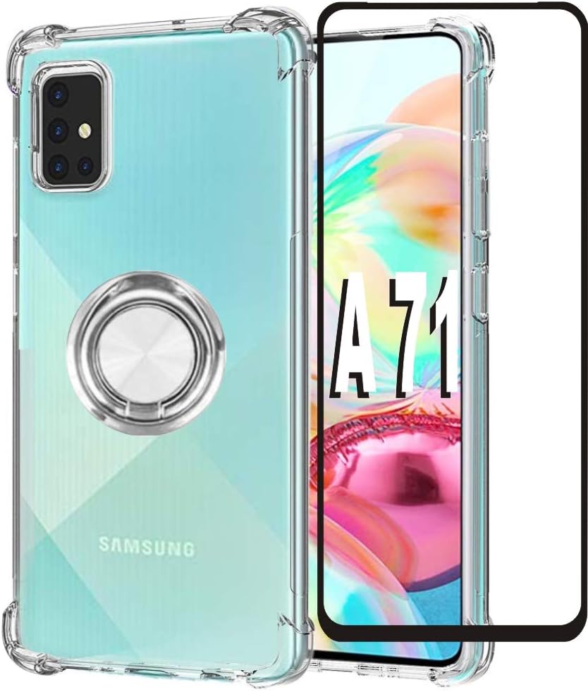 Samsung Galaxy A71 4G Screen Protector phone Cases,Folmeikat 360 Degree Rotating