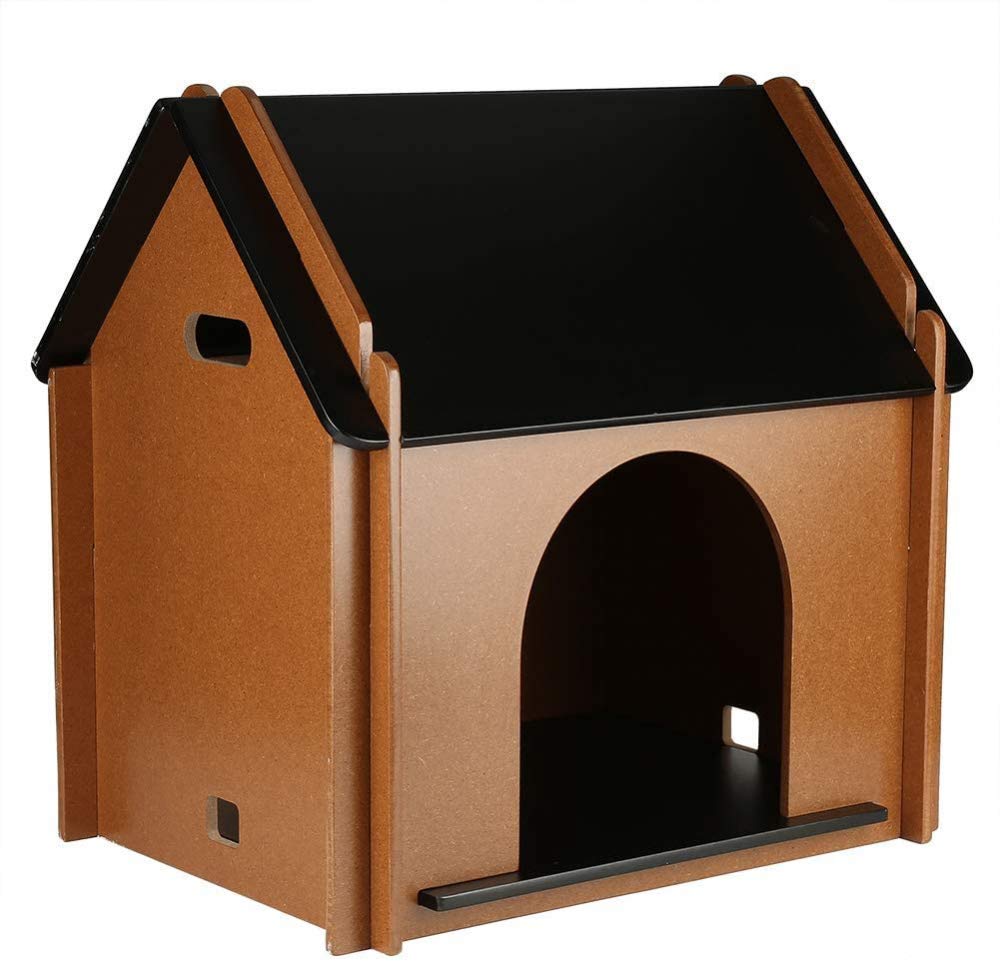 Caseta De Madera Desmontable Para Mascotas Casa Para Perros Y Gatos Casa Para Mascotas Para Interior Perrera De Madera Maciza Impermeable, Grande, Mediana Y Pequeña Casa Para Mascotas Casa Para Perros