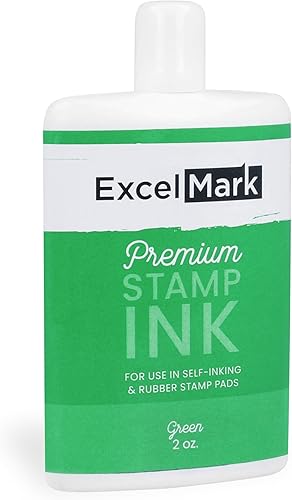 Miniatura 7 de ExcelMark Tinta de repuesto de sello autoentintado prémium, 1 onza (azul)