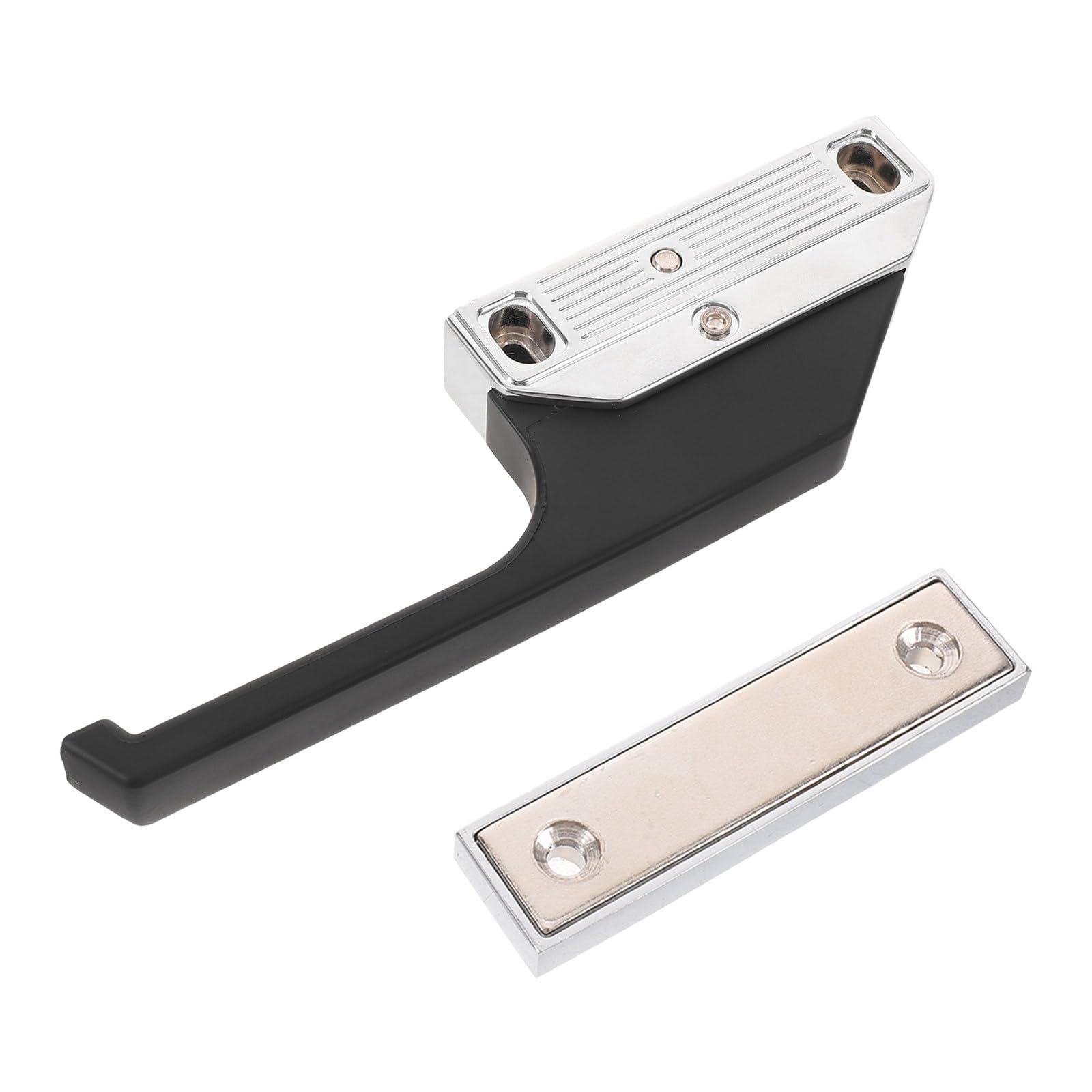 Tirador de Puerta de Aleación de Zinc Negro para Congelador y Gabinete | Agarre Ergonómico, Resistencia a Altas Temperaturas, Diseño Fácil de Limpiar