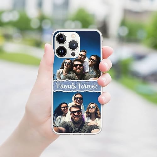 Miniatura 5 de CUBICER Fundas de teléfono personalizadas con foto de BES Friend, cubierta suave, regalos de cumpleaños para mujeres y niñas, transparente,