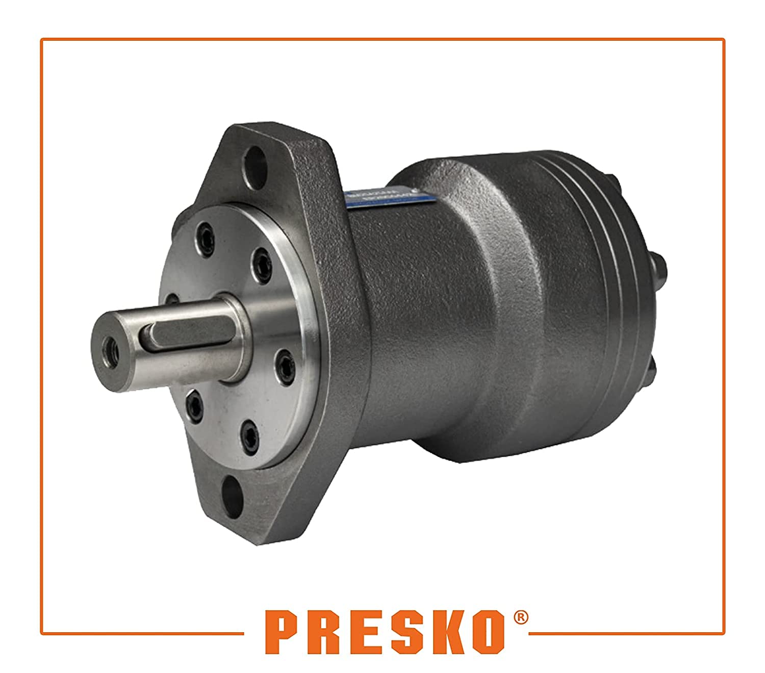 Presko Orbitaler Gerotor Hydraulikmotor 200 cm³/Umdrehung G ½" Anschluss, SAE A - Äquivalent OMS OMSS SMS OMZS BMS ALSG3 Antriebswelle 32mm - Flüssigkeit Dauerhaftigkeit Nutzungsdauer
