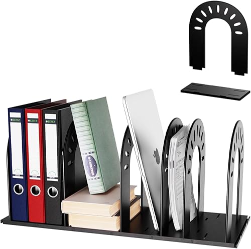 Organizador de libros, organizador de archivos, organizador de escritorio, organizador de carpetas para escritorio, soporte vertical ajustable para