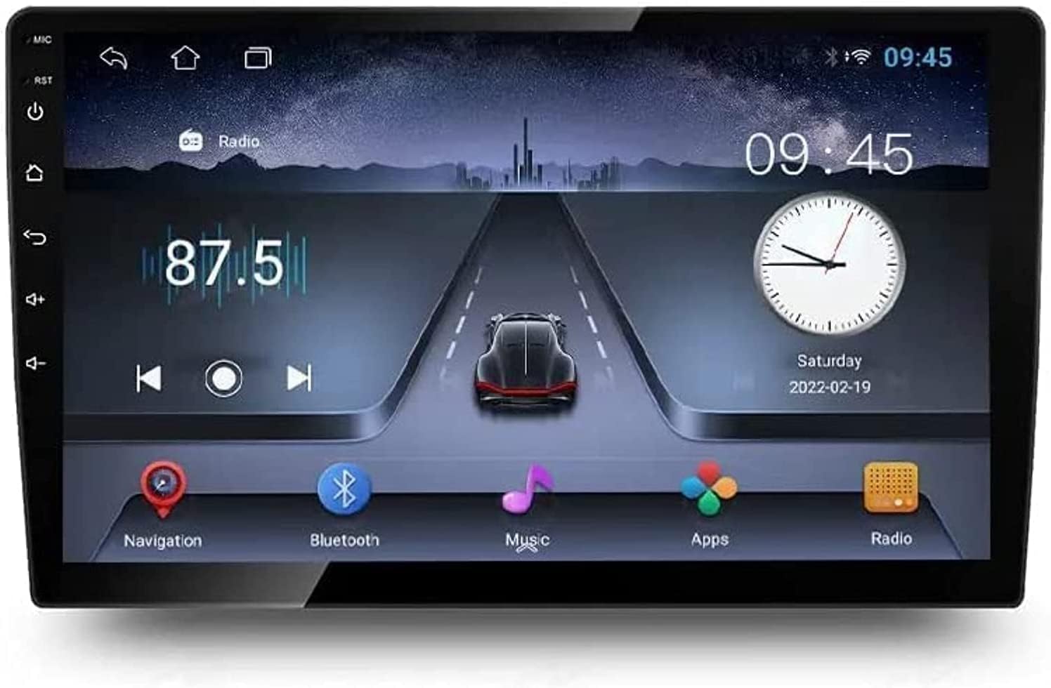 9 Inch Android Screen For Car 1GB RAM 32GB ROM Carplay support Full HD Touch Screen Display built In Bluetooth USB Radio WiFi Play Store Night Vision Camera included