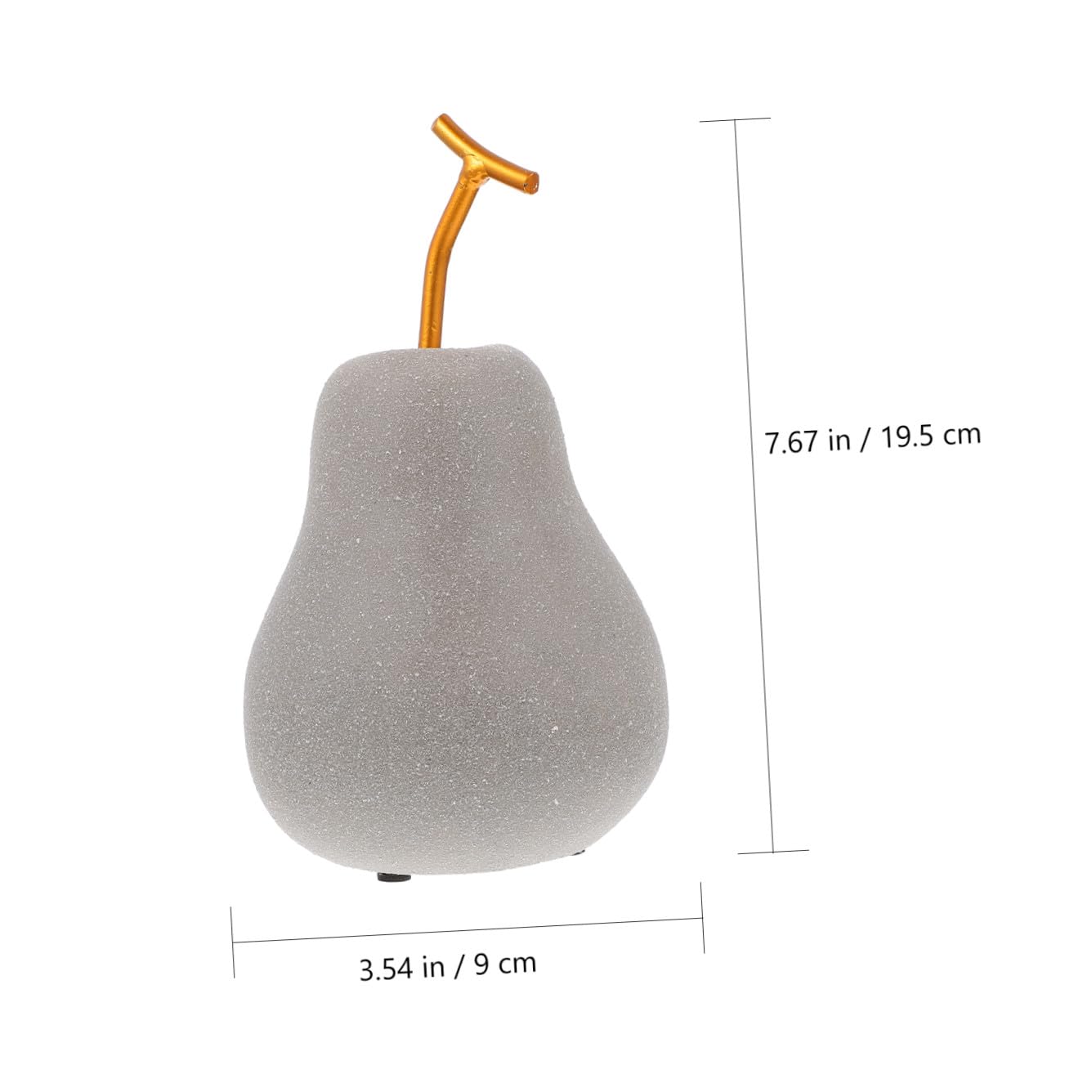 Ciieeo Frutta Artificiale Decorativa da Tavolo in Ceramica Argento