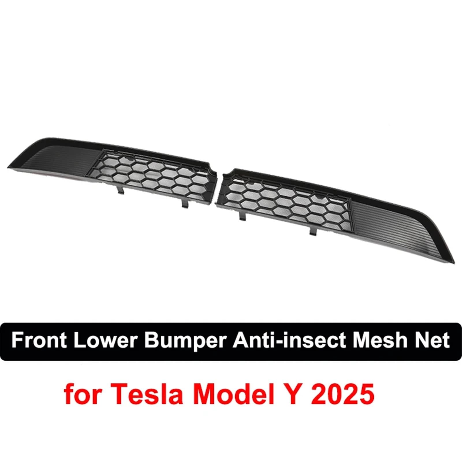 kratka chłodnicy Pasuje do Tesla Model Y Juniper 2025 Zestaw zewnętrzny Przedni dolny zderzak Wyścigowa kratka ochronna Siatka ochronna Siatka ochronna osłona chłodnicy silnika osłona
