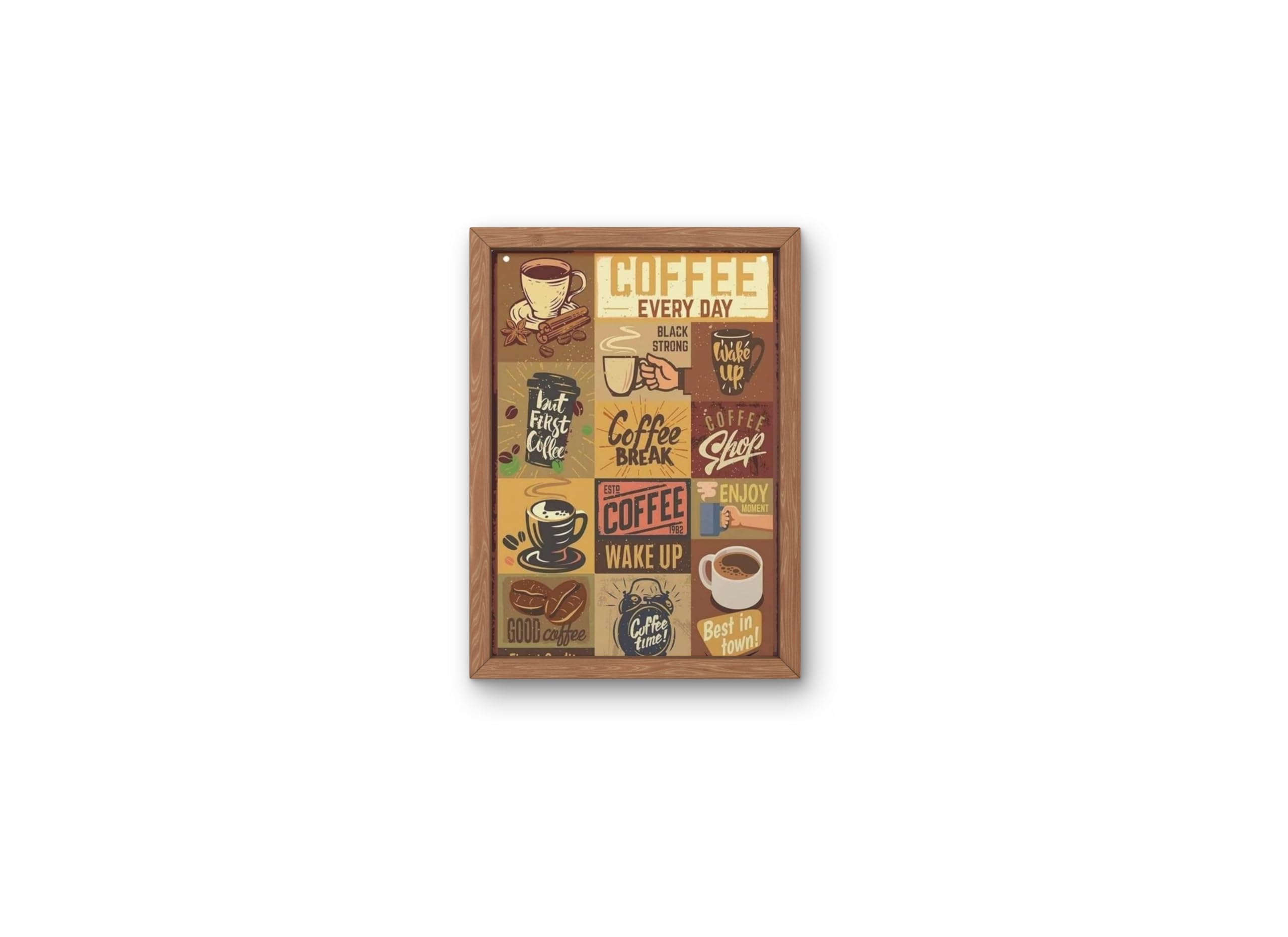Premium Coffee Quote Wall Art Frames | 8x12 Inch (A4) Ready-to-Hang Poster | Stylish Coffee Theme Decor for Home, Bedroom & Living Space-image-26